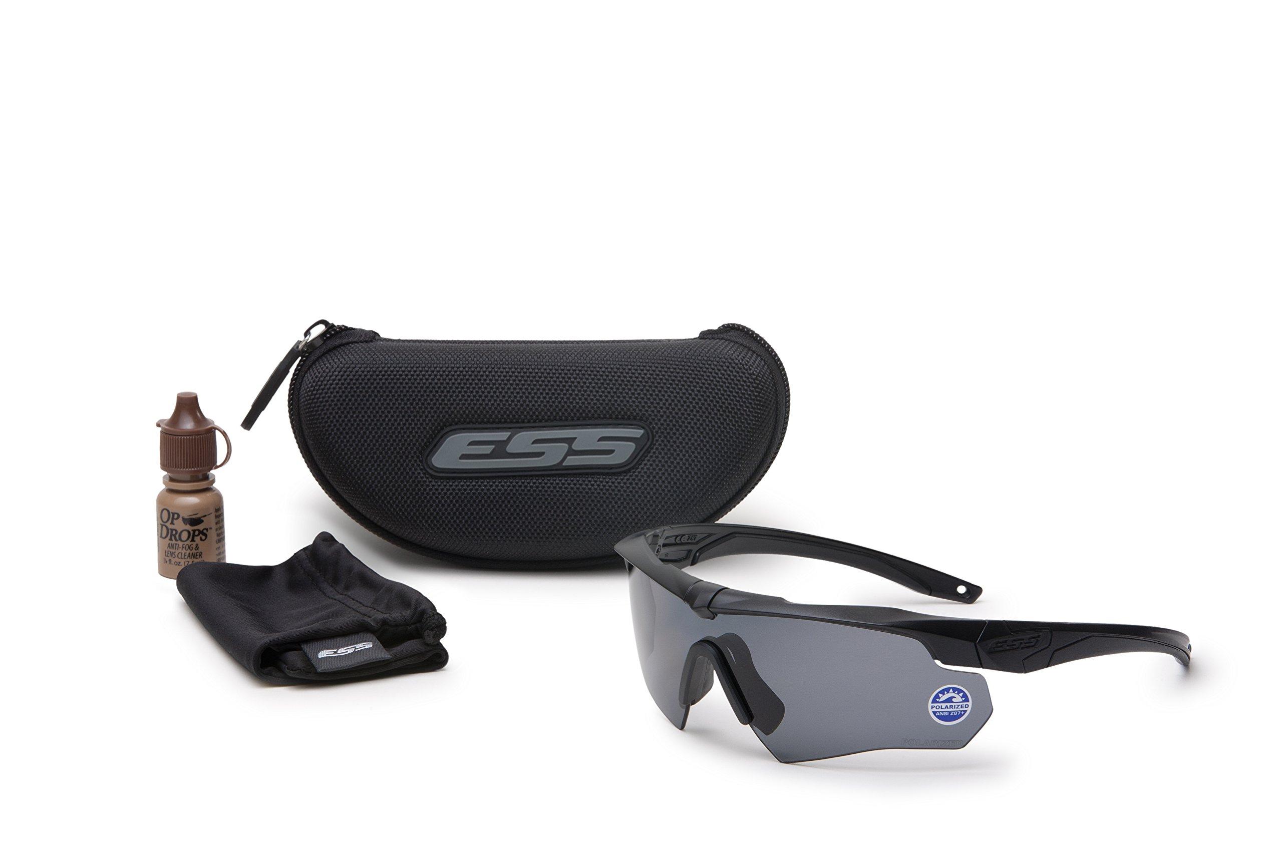 ESS Eyewear ESS 740-0494 Ess Polarized Gray Polarized Safety Glasses, Scratch-Resistant