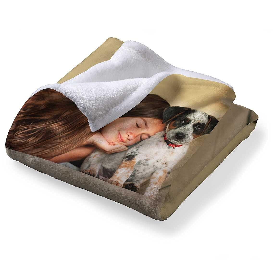 Printwoo Printwoo Custom Blankets with Photos, Personalized Photo Blankets Using My Own Photos, Customized Blankets with Pictures, Personalized Gifts for Women Men Baby Child, Personalized Gifts for Family