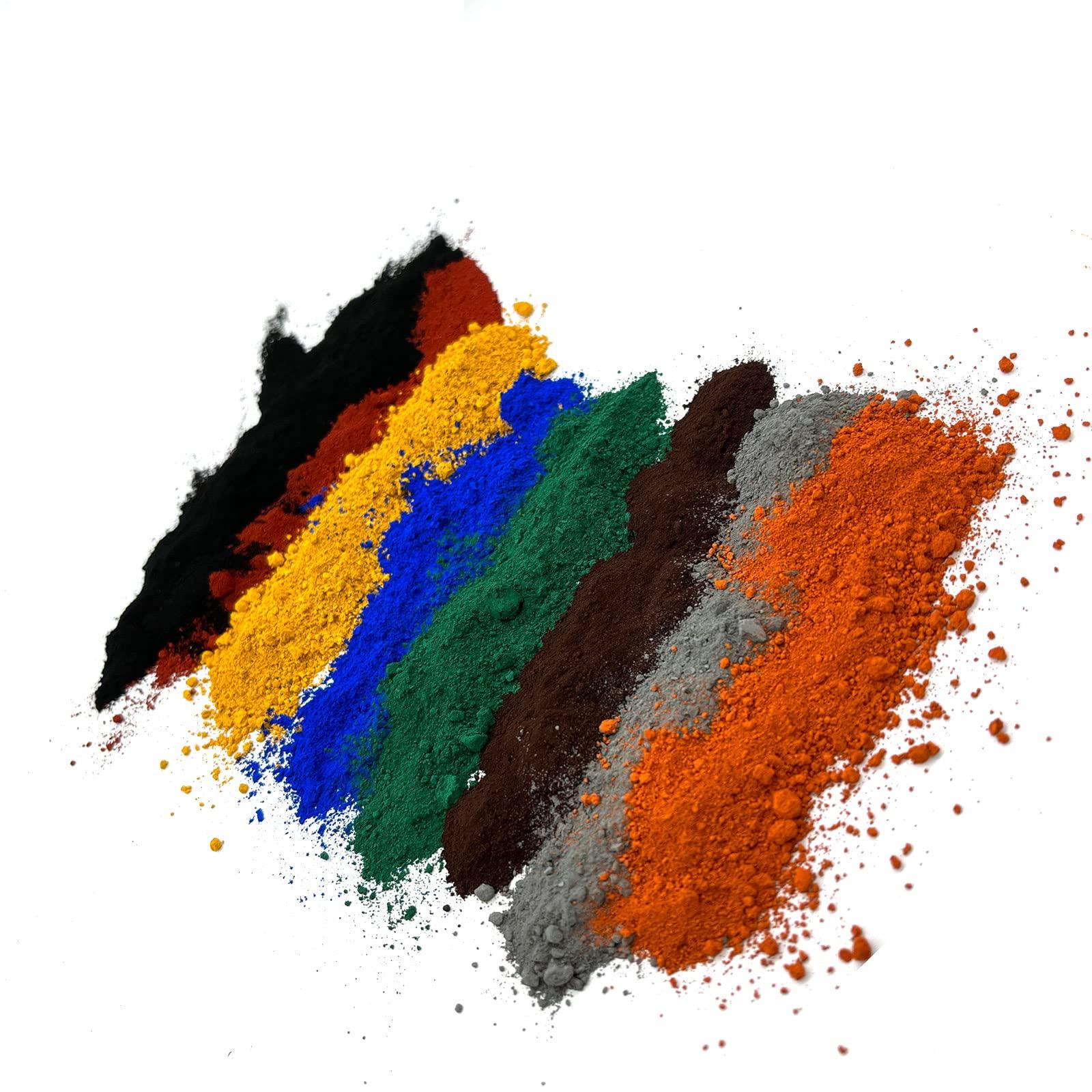 LHCZXJZMY Iron Oxide Powder,Concrete pigments-Cement dye Color Powder Pigment Mix in Concrete,Cement,Paint, Plaster
