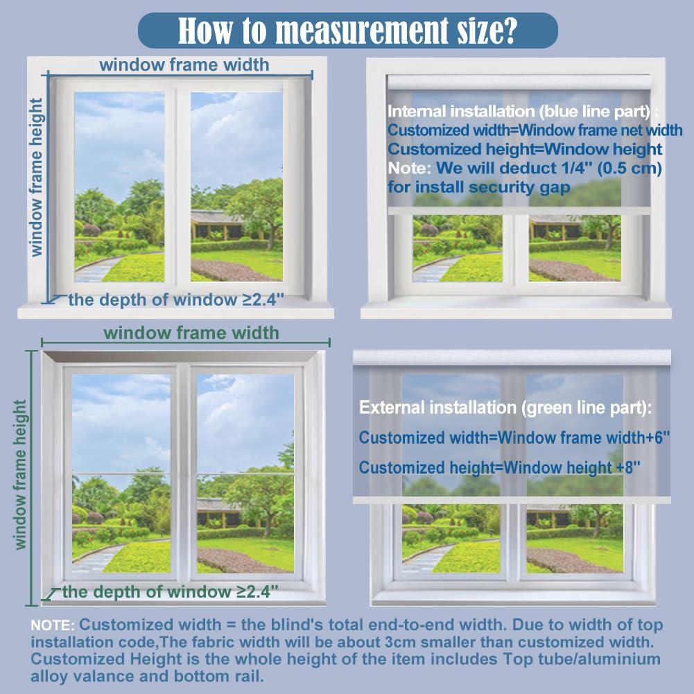 TIPIACE TIPIACE Tipiace Smart Hard-Wired Motorized Blinds Compatible with Alexa Google Home, Sunshine Perspective Fabric Window Shades for Office Home (Black A11)