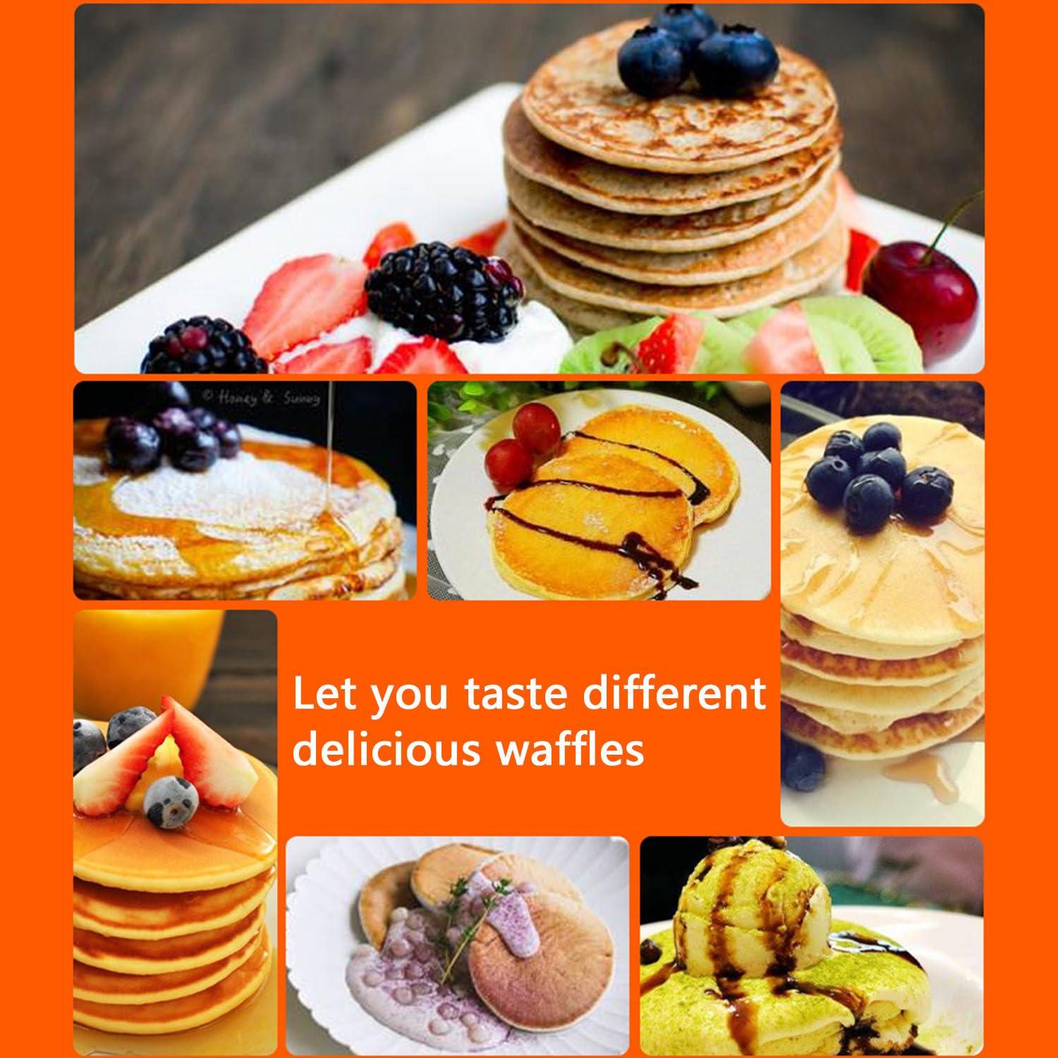 DAZULI Mini Dutch Pancake Baker Maker Commercial Electric Dorayaki Maker Muffin Making Machine Non-stick Waffle Pancake Maker for Restaurant Bakery Leisure Snack Bar,50hole