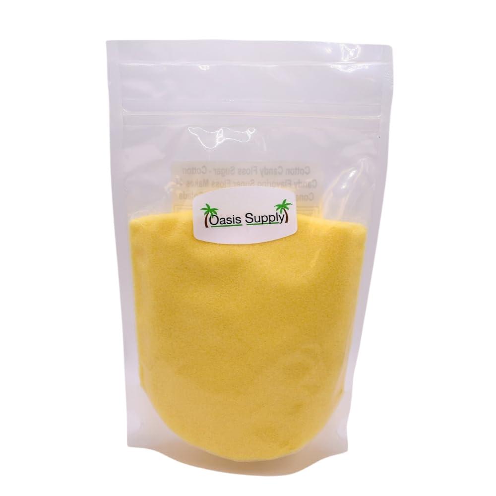 Oasis Supply Cotton Candy Floss Sugar (Pina Colada Flavor, 11 oz) Cotton Candy Flavoring Super Floss Makes 44 Cones- Candy Supplies