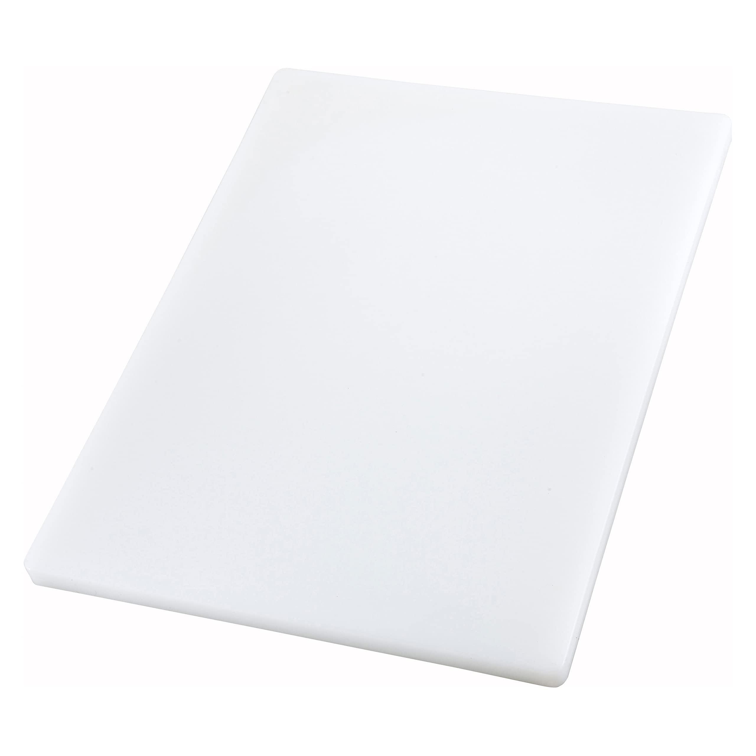 Winco Winco Heavy-Duty Plastic Cutting Board, 15" x 20" x 1", White