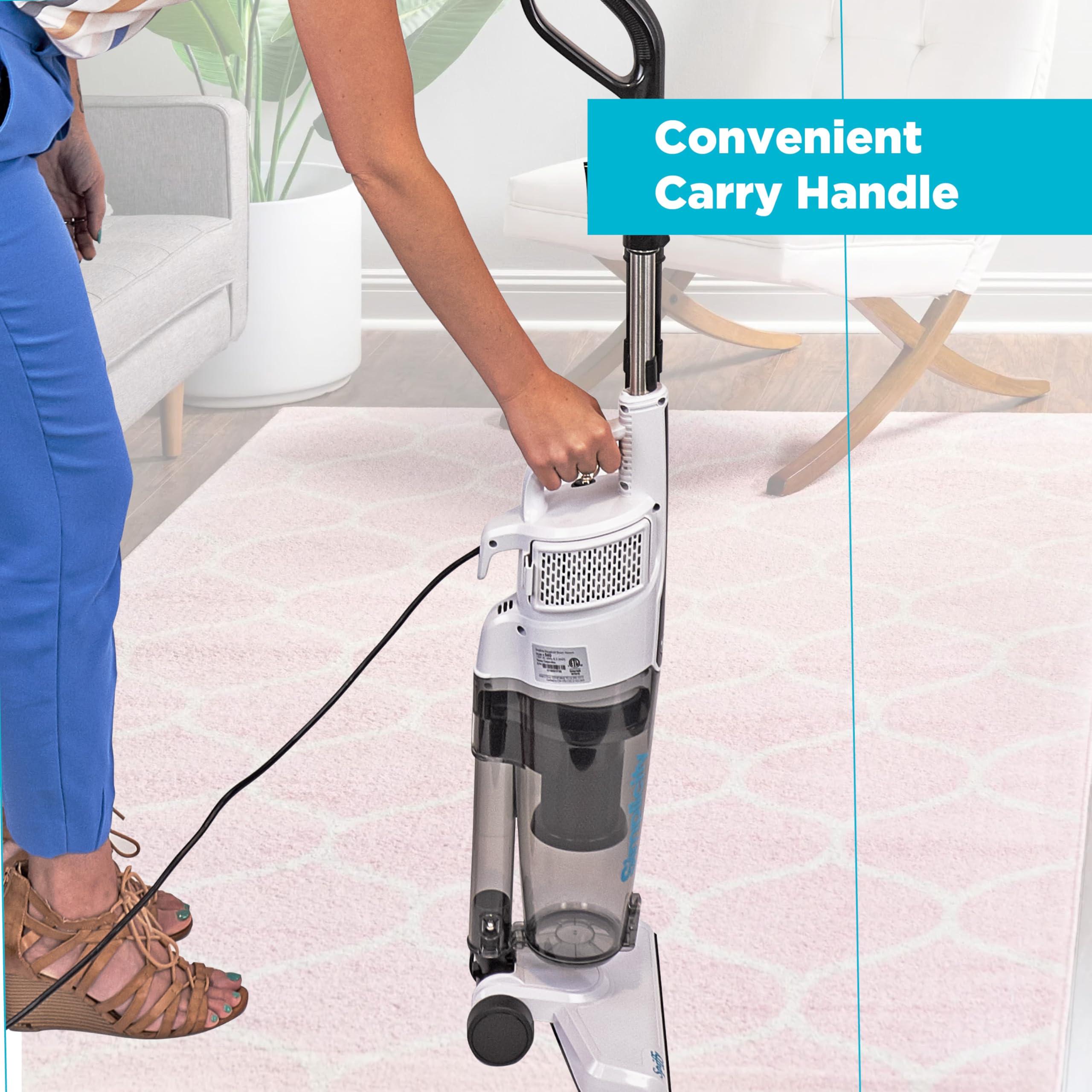Simplicity Vacuums Simplicity Vacuums Corded Stick Vacuum Cleaner for Home, Bagless Vacuum with Two Speeds for Powerful Suction, Certified HEPA Vacuum, Ideal Vacuum for Hardwood and Tile Floors, S60 Spiffy
