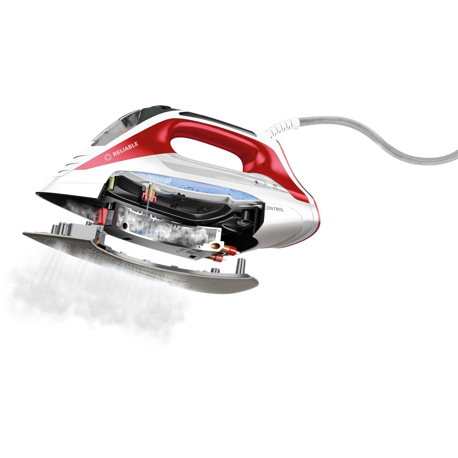Reliable Reliable Velocity 270IR Steam Iron - Auto Control Compact Vapor Generator with Sensor Technology, Patented Technology for Continuous Steam, Zero Leaks, Perfect Temperature, 8 Programmable Setting