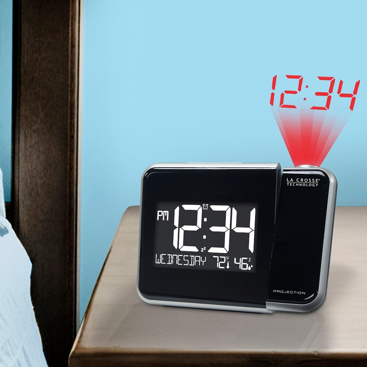 La Crosse Technology La Crosse Technology Projection Alarm Clock with Indoor Temperature and Humidity (616-1412)
