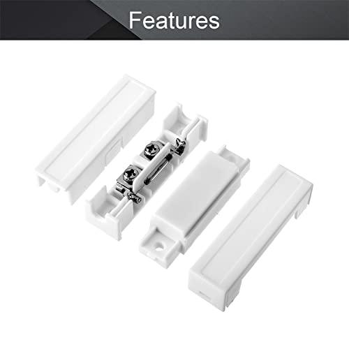 Fielect Fielect MC-44b Surface Mount Wired NC Door Contact Sensor Alarm Magnetic Reed Switch White