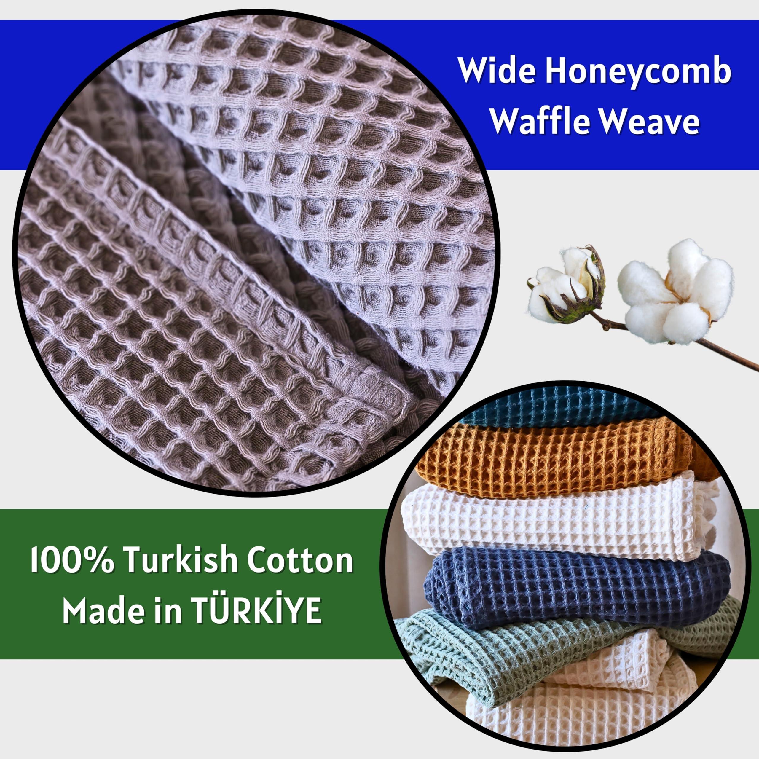 Viva Maison Viva Maison - Waffle Blanket Twin Queen King Size, Soft Lightweight 100% Turkish Cotton Waffle Weave Throw Blankets for Bed (Natural, Twin 63\" x 91\" Inch)