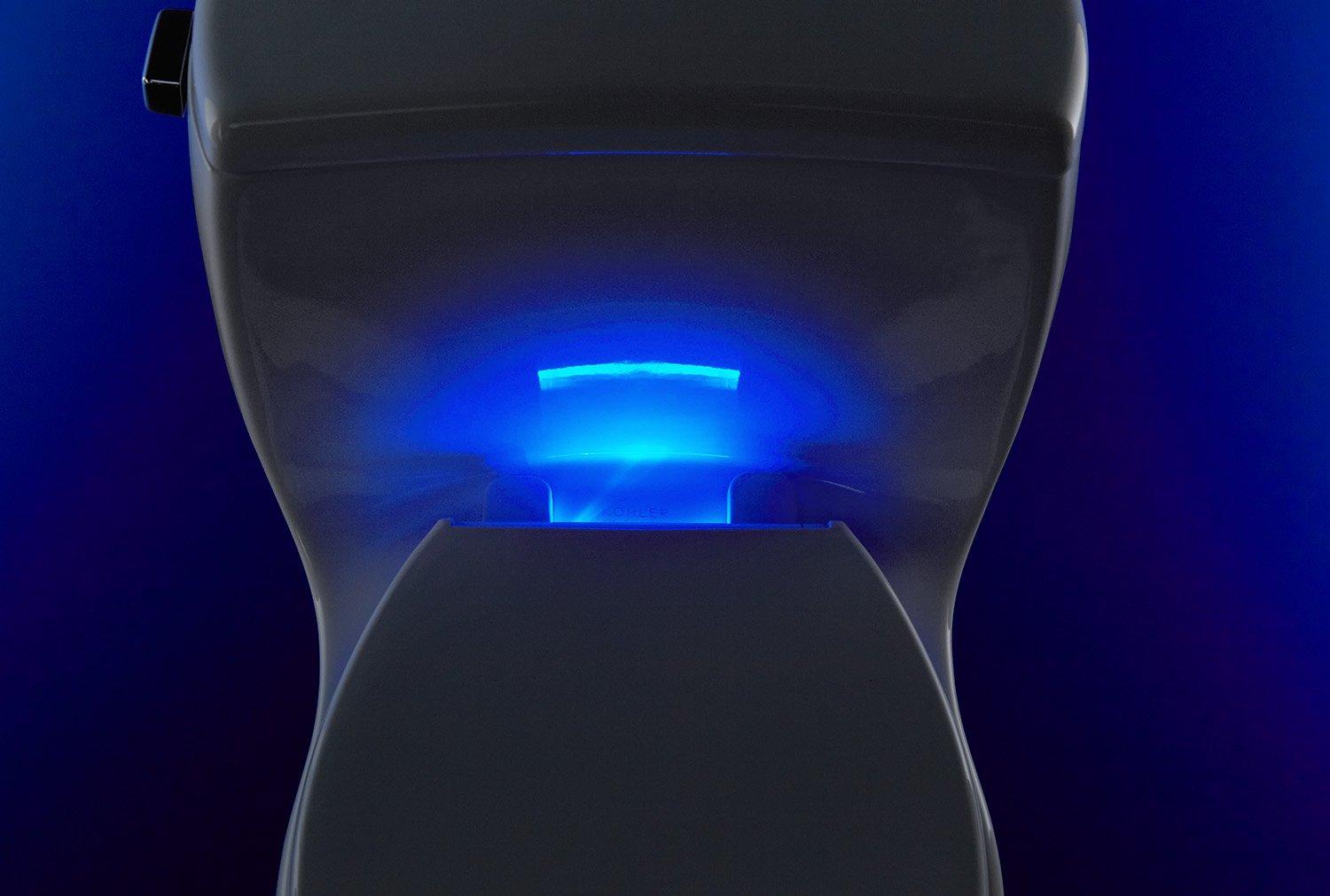 Kohler KOHLER Reveal(TM) Nightlight Q3(TM) Round-Front Toilet Seat, Dune
