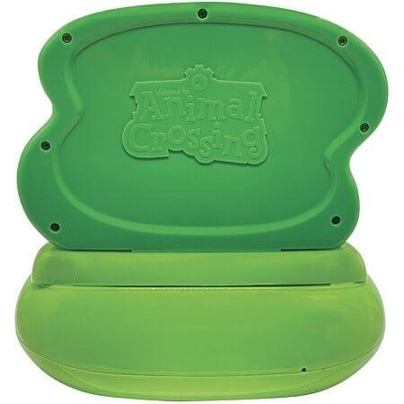 LEXiBOOK LEXIBOOK Nintendo-Animal Crossing Projector Alarm Clock for Kids-with Night Light and Time Projection to The Ceiling, Sound Effects, Boys, Girls, Green