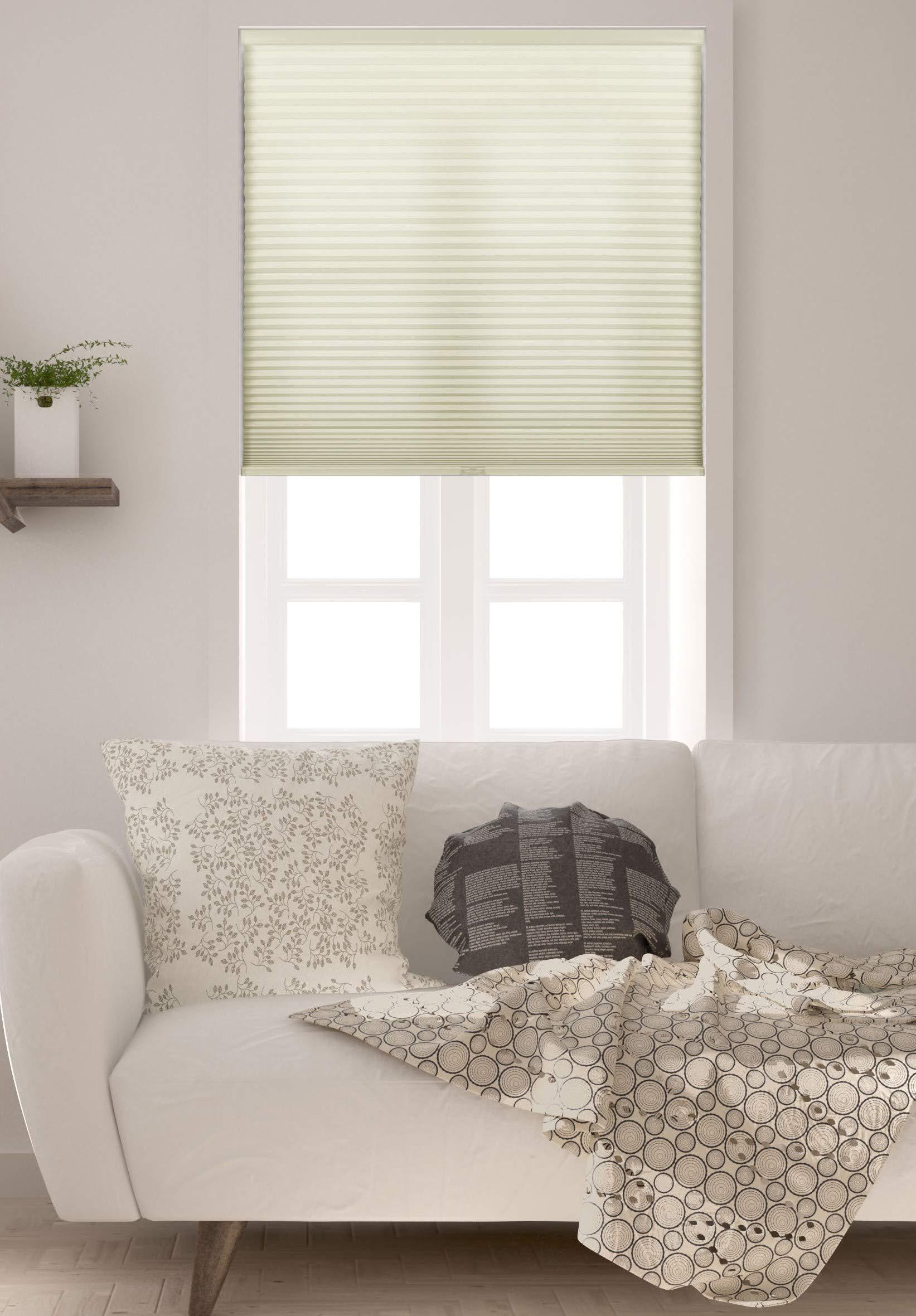 Arlo Blinds Arlo Blinds Single Cell Light Filtering Cordless Cellular Shades, Color: Cream, Size: 64.5" W x 72" H