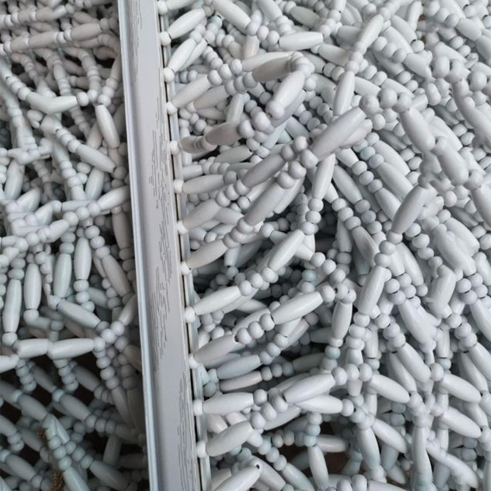 LEOSXA LEOSXA Wood Beaded Curtains Wooden Door Room Divider,Hanging Wooden Beaded Door Curtains,Partition Beads Curtain,Hanging Entrance Partition Curtain,for Room Bedroom,Customizable (30 stran