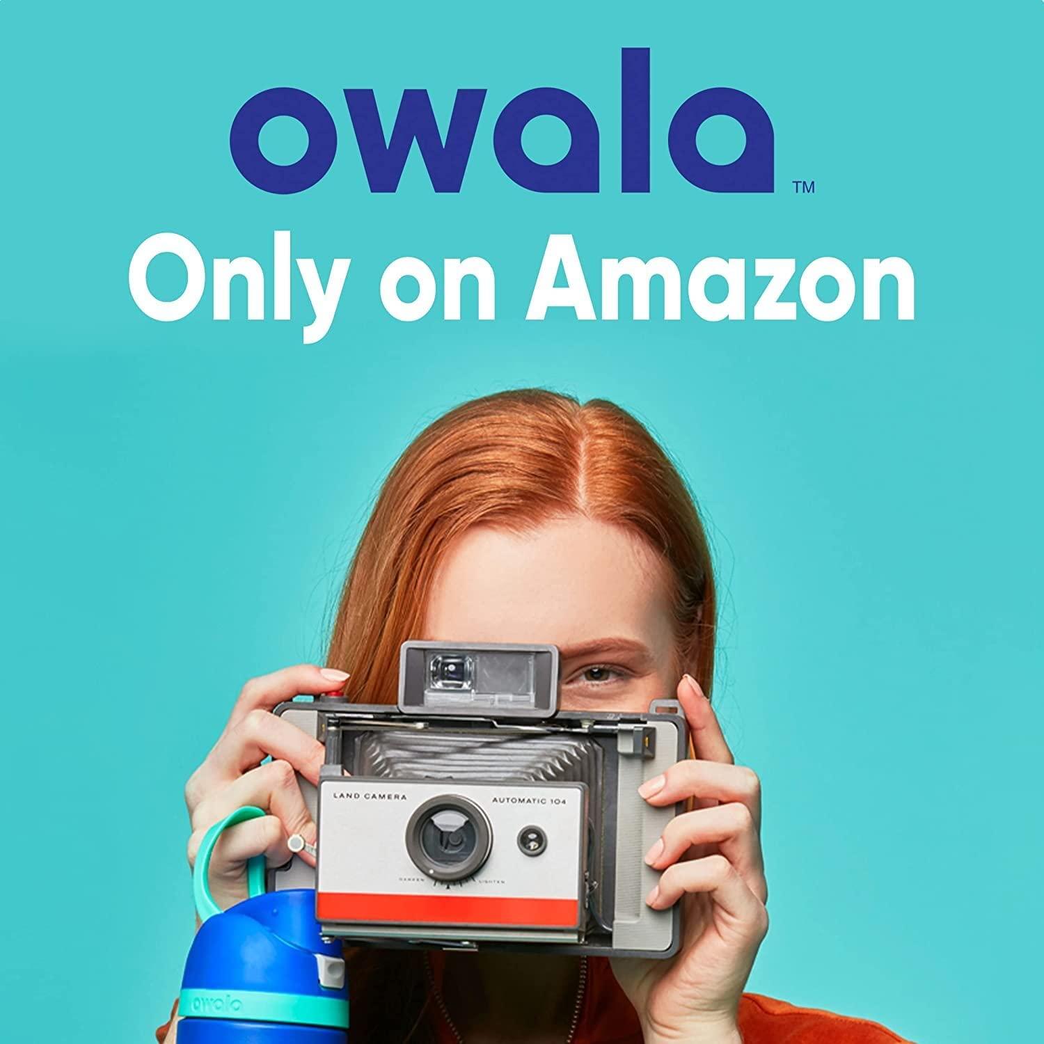 Owala Owala FreeSip Insulated Stainless Steel Water Bottle with Straw for Sports, Travel, and School BPA-Free Sports Water Bottle, 32 oz, Iced Breeze