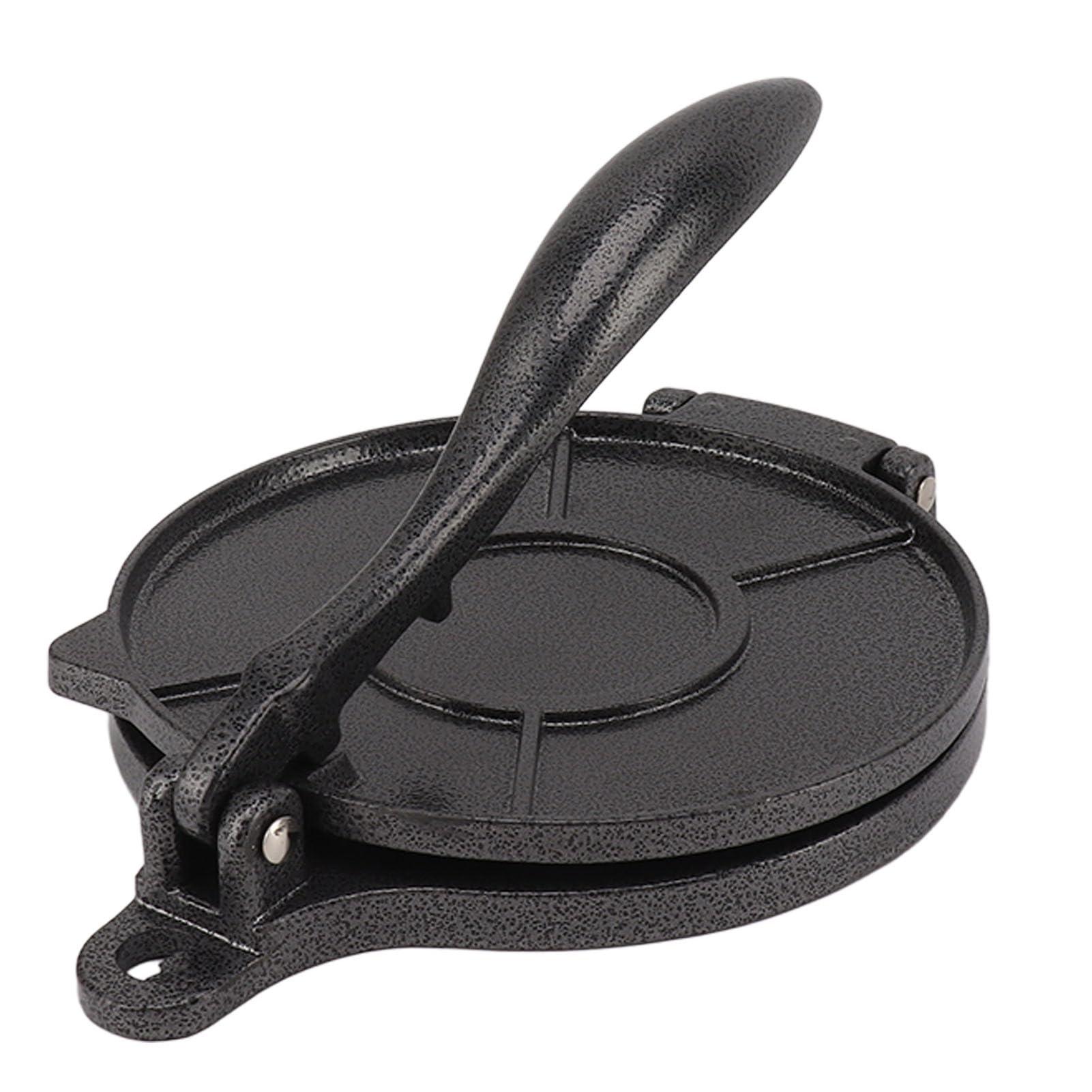 DAUZ Tortilla Press, Multifunctional Roti Maker for Home (20cm Black)