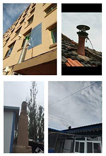 SSCYHT Chimney Fan For Round Flue, Electric Chimney Fan Chimney Ventilation Fans Rooftop Inducer Fans Chimney Exhaust Fan For BBQ Hut Fireplace Thermo Stove [Energy Class A++],80 w