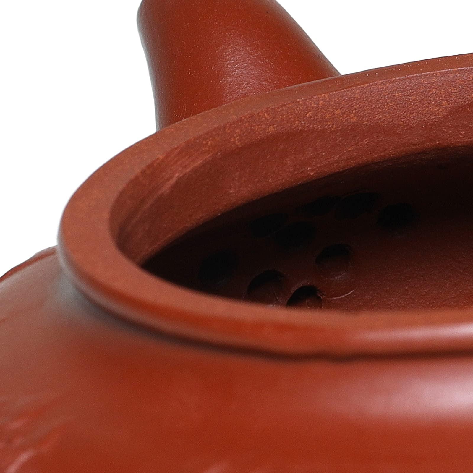 SILINE SILINE Zisha Teapot 8 Oz Yixing Clay Tea Pot with Filter,Handmade Dragon Relief Fanggu,Chinese Kung Fu Tea Maker Set