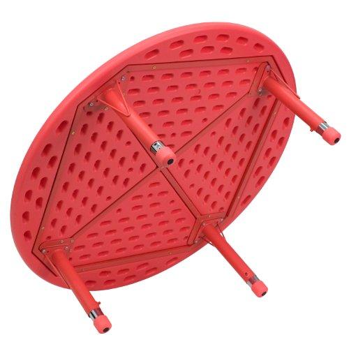 Flash Furniture Flash Furniture Wren 45\'\' Round Red Plastic Height Adjustable Activity Table
