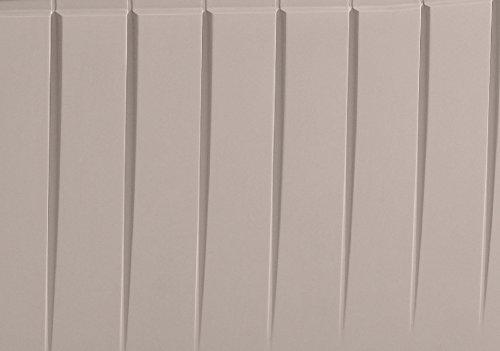 Keter Keter Novel Outdoor Plastic Storage Box Garden Furniture, Beige and Brown, 124 x 55 x 62.5 cm