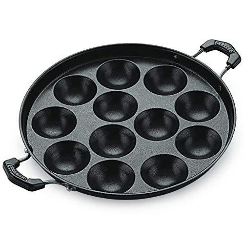 SLNDOKTG Shourya Trading Non Stick Appam Pan,Appam Maker,12 Pits Appam Maker, Nonstick Appam Pan,Appa Chetty Paniyaram Pan Patra,Tawa Non Stick