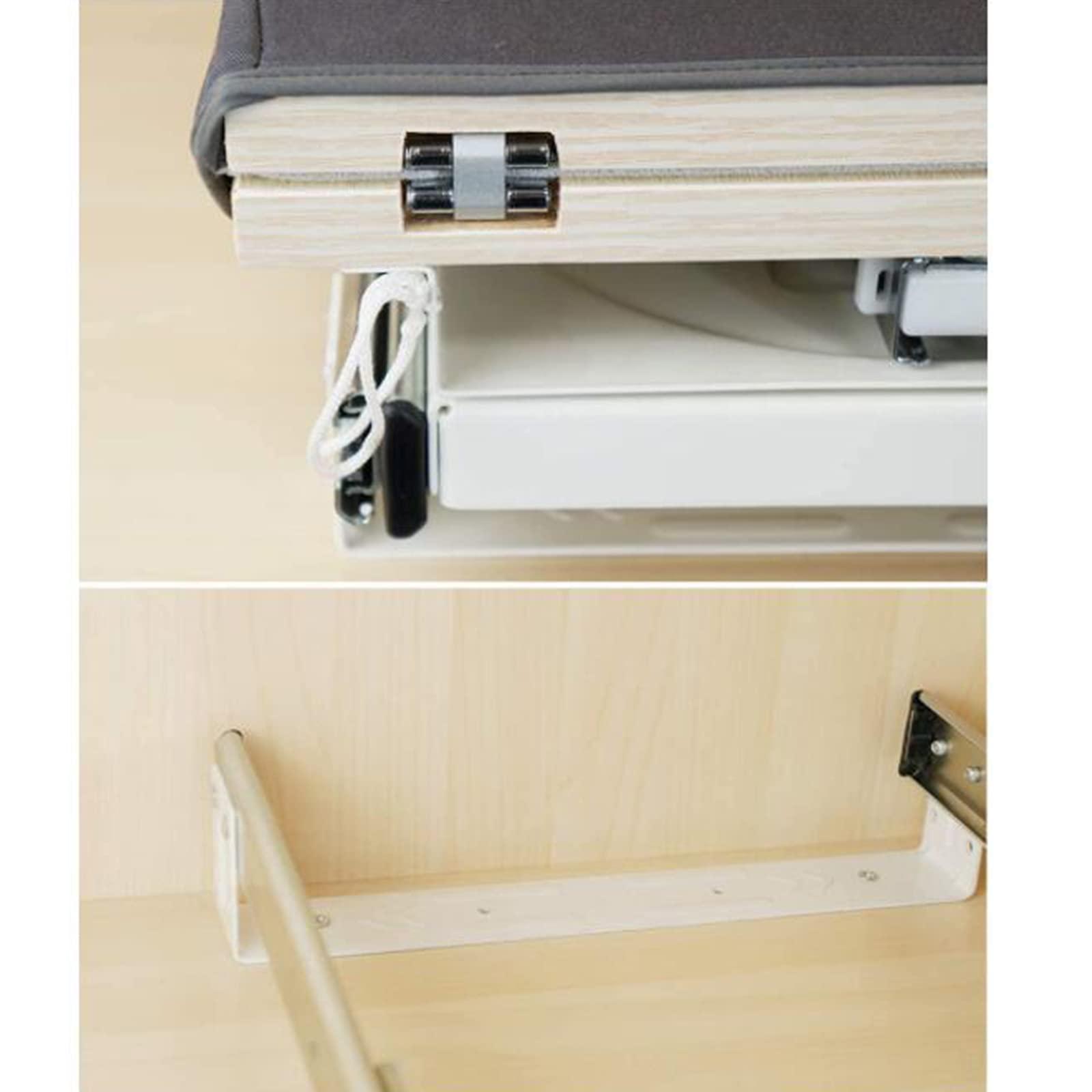 ELUKHT Hiding Ironing Board Foldable Rotated Ironing Board,Retractable Ironing Board,Closet Pull-Out Stow Away in The Cabinet,Easy to Install Foldable Ironing Station(Color:Dark Gray) (Dark Gray)