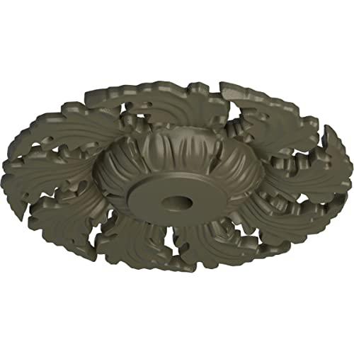 Ekena Millwork Ekena Millwork CM14NEWHF Needham Ceiling Medallion, 14 5/8\"OD x 2 1/4\"P (Fits Canopies up to 4 1/4\"), Hand-Painted Witch Hazel
