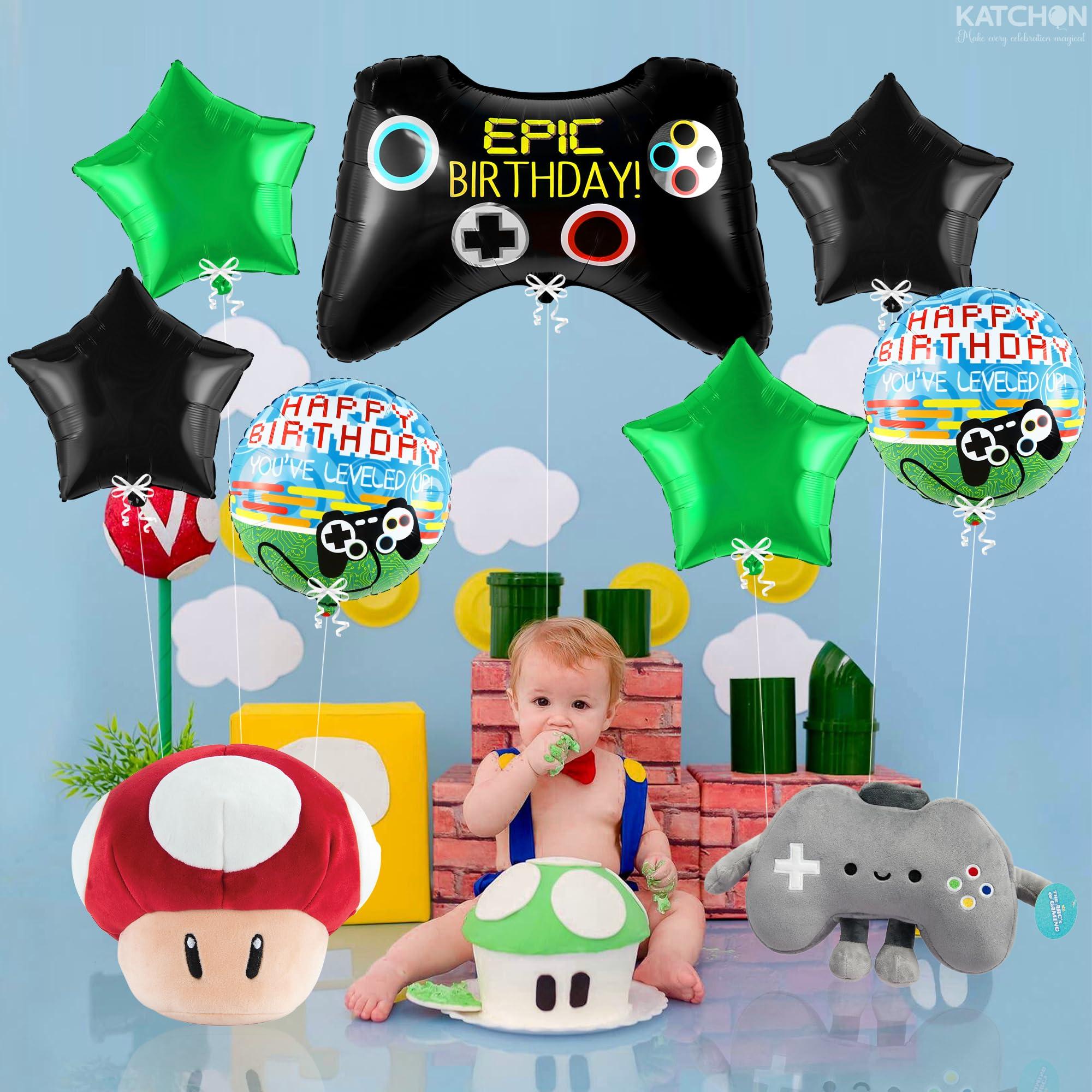 KatchOn KatchOn, Pack 7 Huge Video Game Balloons - Video Game Birthday Decorations | Gaming Balloons, Gamer Birthday Party Decorations | Gamer Birthday Balloons, Gamer Balloons, Level Up Birthday Decorations