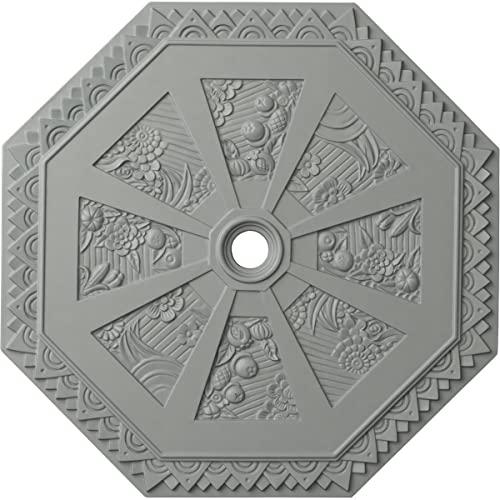Ekena Millwork Ekena Millwork CM30SP Spring Octagonal Ceiling Medallion, 29 1/8"OD x 2 1/4"ID x 1 1/8"P, Factory Primed