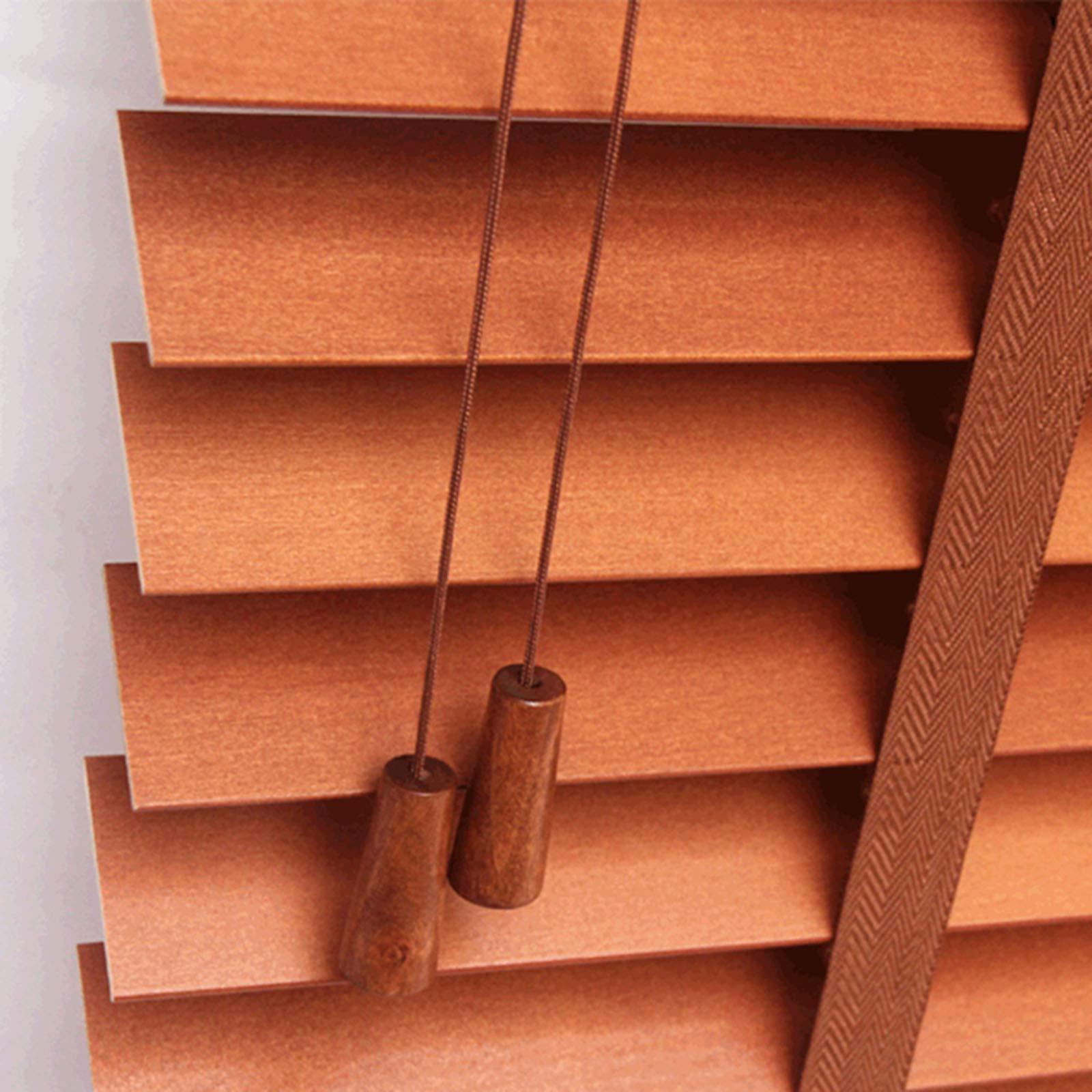 Jolan Window Blinds,Wooden Blinds,Shades for Home,Semi-Blackout,Dark Oak,Faux Wood Blinds,with Lifter.,50x90cm/20x35in