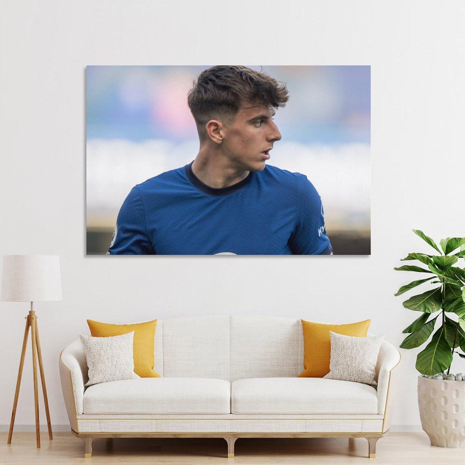 DEPI DEPI Mason Mount Poster Football Player 2 Picture Print Wall Art Poster Painting Canvas Posters Artworks Gift Idea Room Aesthetic 24x36inch(60x90cm)