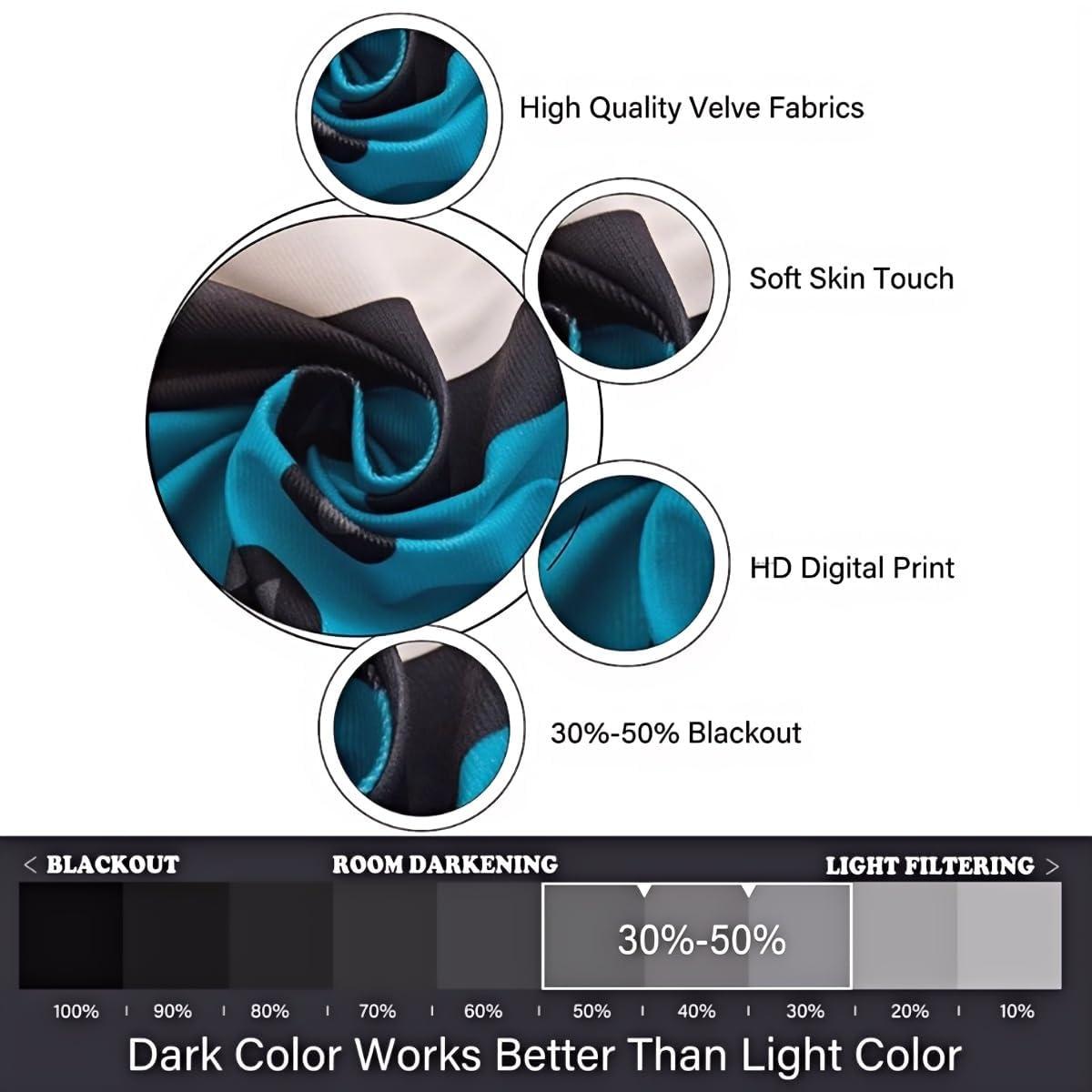 Erosebridal Football Curtains For Boys, Soccer Window Curtains, Sports Games Bedding Set For Kids Teens Adult Men, Camouflage Ice And Fire Thermal Insulated Window Drapes For Living Room Decor, Purple 42"Wx84"L