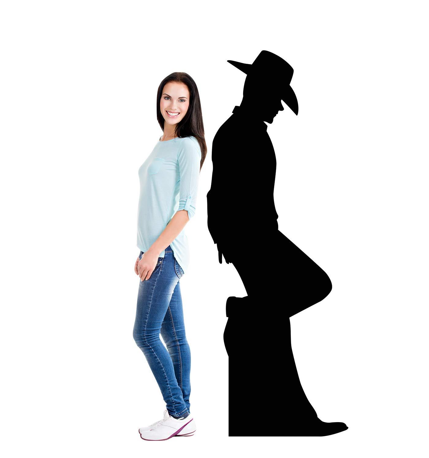 Cardboard People Cardboard People Cowboy Leaning Silhouette Life Size Cardboard Cutout Standup