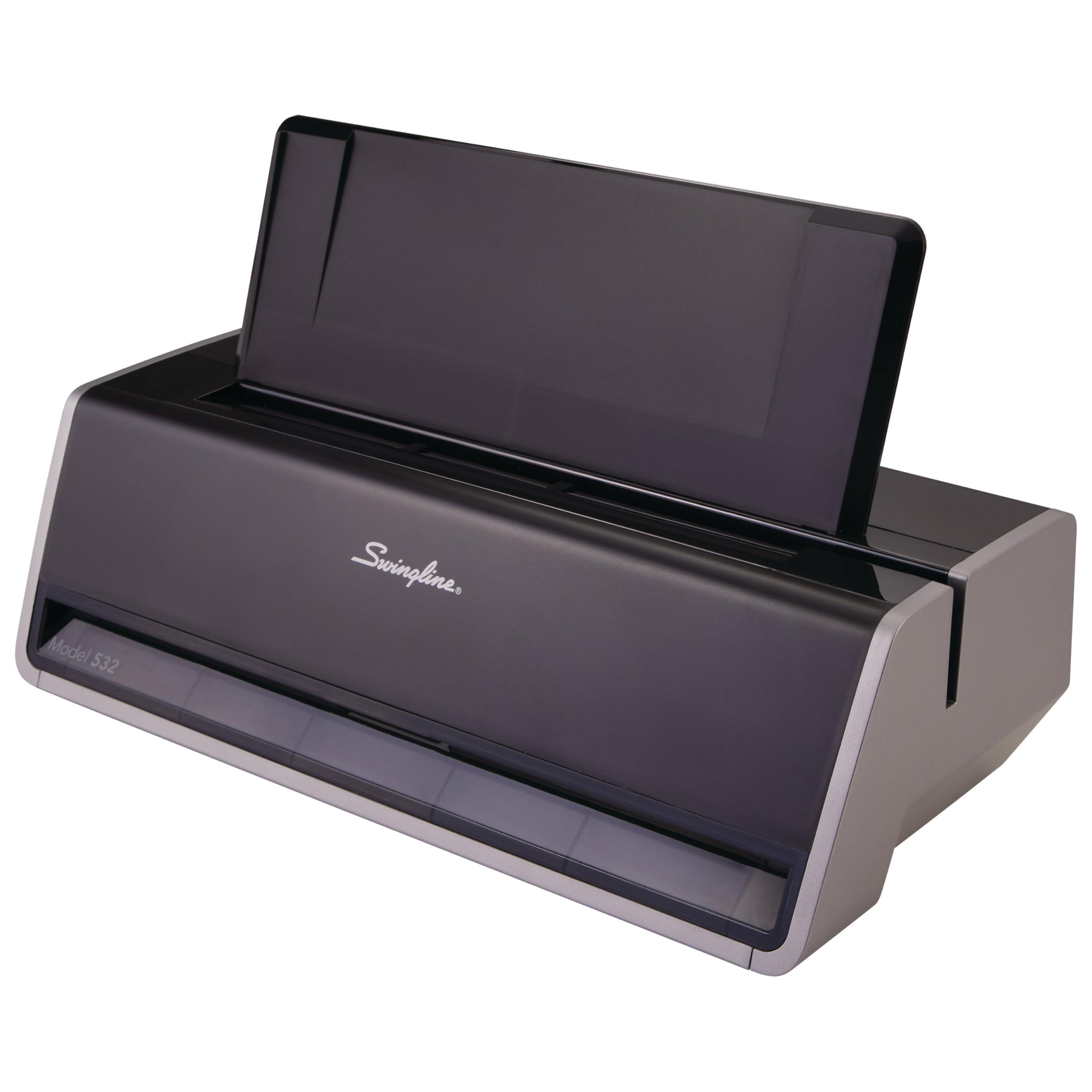 Swingline Swingline Electric Hole Puncher 2 Hole, 28 Sheet Capacity Hole Punch, Jam Resistant, Touch Screen, Platinum (74532)