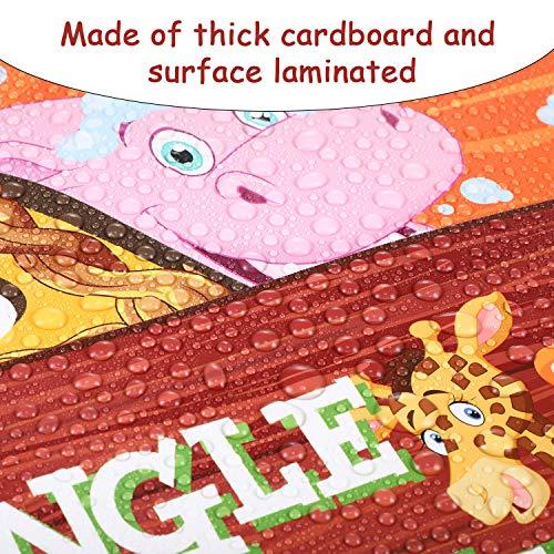 Blulu Blulu 10 Pieces Jungle Animals Party Signs Wild Animals Welcome Door Sign Zoo Animals Cutout for Theme Party Birthday Party Baby Shower Supplies