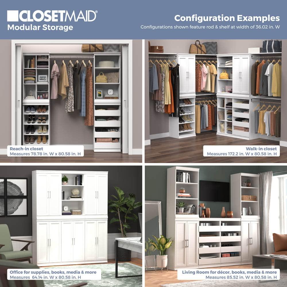 ClosetMaid ClosetMaid Modular Storage Shelf Unit with 3-Shelves, Taupe