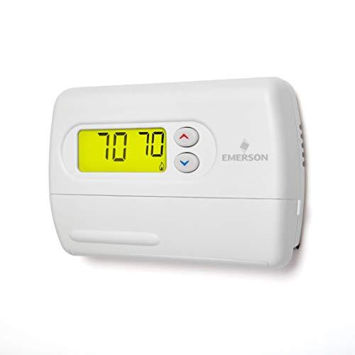 White Rodgers Emerson 1F86-344 Non-Programmable Thermostat for Single-Stage Systems
