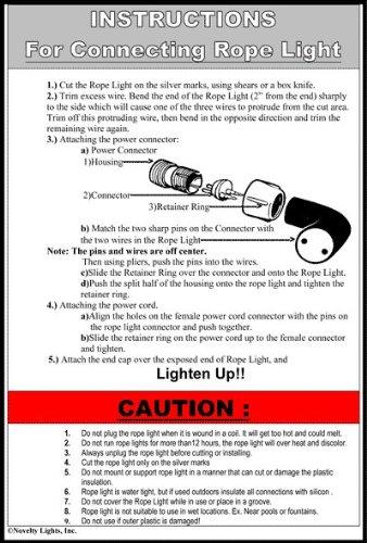 Novelty Lights Novelty Lights RL-LED-SP Rope Light Spool, Blue, 150\', Custom Cuttable, 1/2\" Diameter, 120 Volt