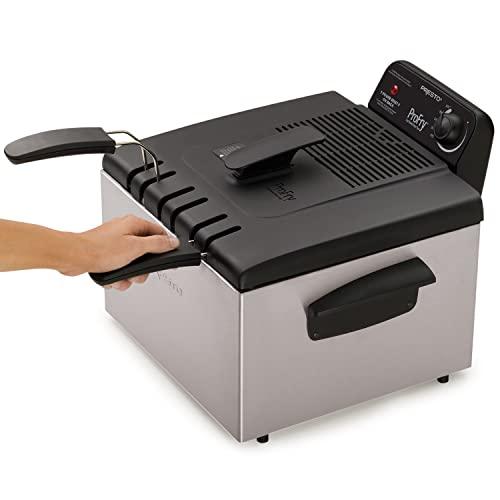 Presto Presto 05466 Stainless Steel Dual Basket Pro Fry Immersion Element Deep Fryer