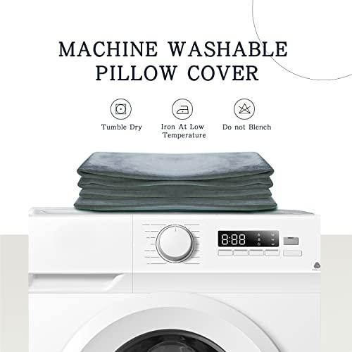 VERCART VERCART Large Headboard Pillow Wedge Bed Rest Reading Pillow Daybed Pillows Triangular Headboard Wedge Pillows Bolster Gap Filler Triangle Back Cushion Long Wedge Pillow, Velvet Light Gray Twin