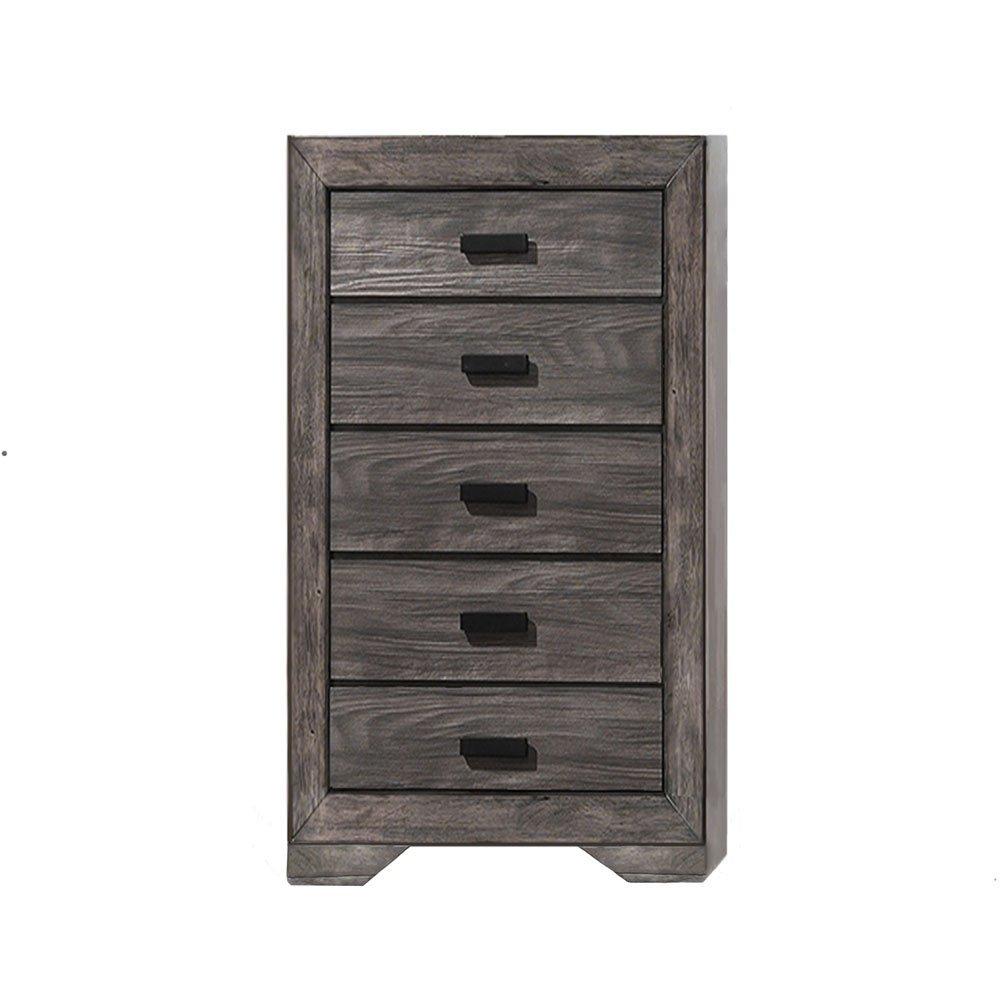CAMBRIDGE Cambridge 5 Drawer Drexel Chest, Gray,5-Drawer Chest