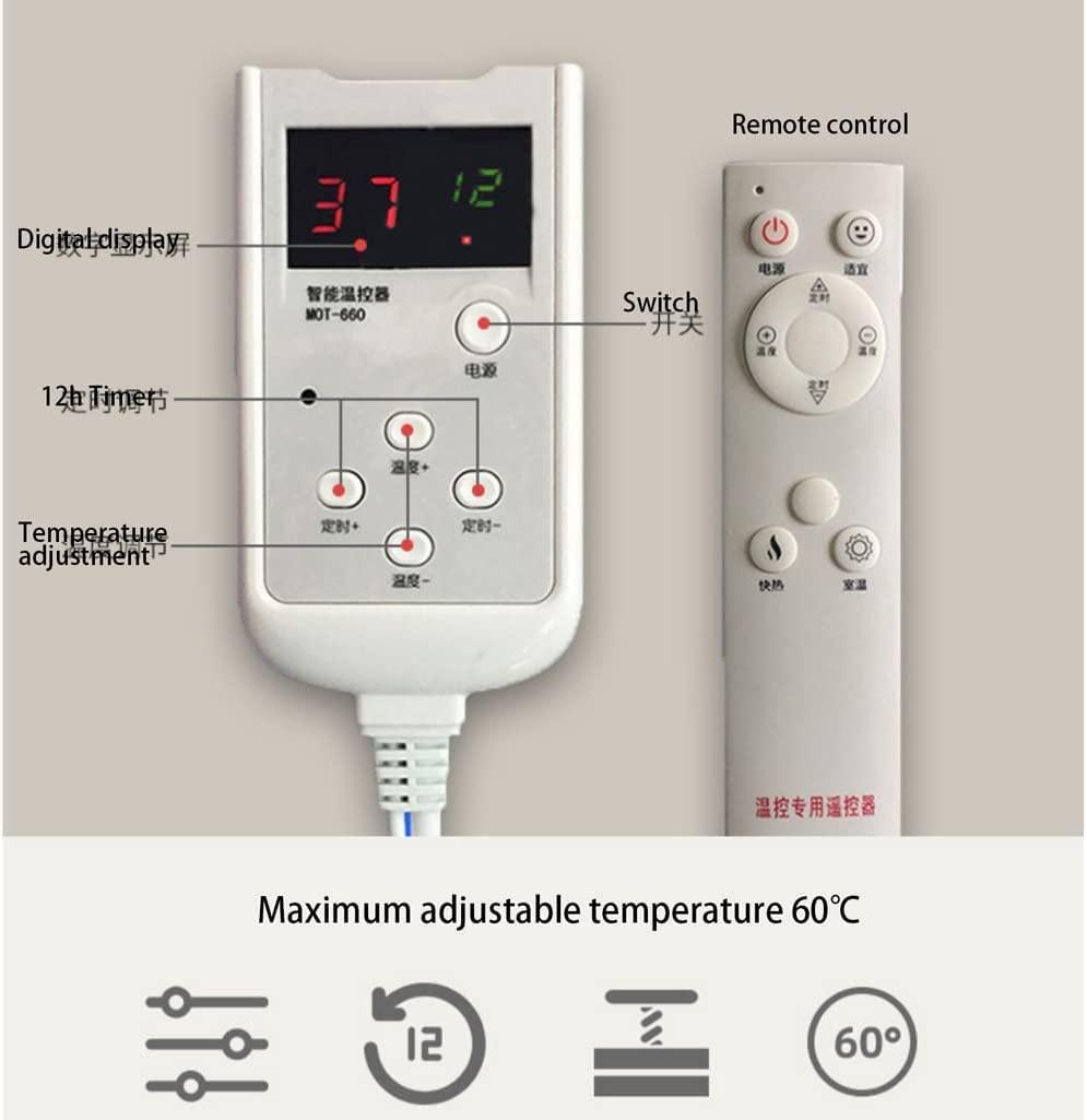 VNABO VNABO Under Desk Heated Area Rug Energy Saving Heated Floor Mat Carbon Crystal Electric Heated Floor Home Floor Heating Pad
