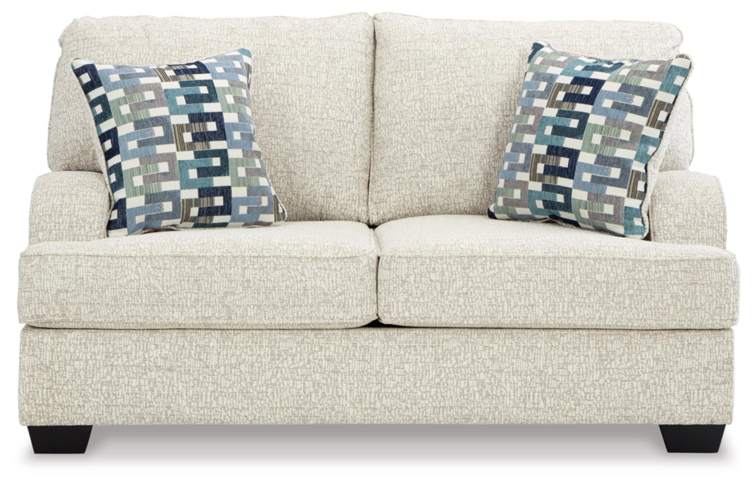 Signature Design by Ashley Signature Design by Ashley Valerano Casual Loveseat for Living Room, Beige