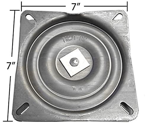 chairpartsonline chairpartsonline 7" Heavy Duty Replacement Bar Stool Swivel w/ 3 Degree Pitch - Made in The USA - S4696