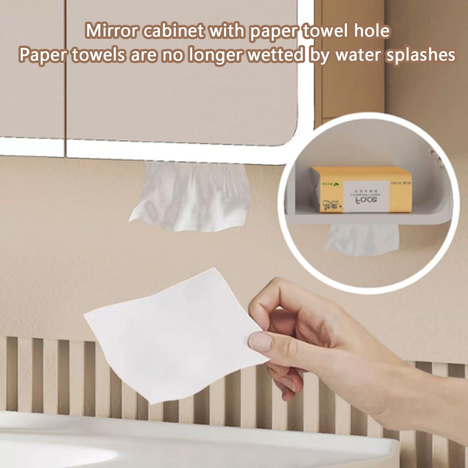 YITAYMLI Led mirror medicine cabinet,bathroom medicine cabinet with mirror and lights,Aluminum bathroom mirror with storage wall mounted,Intelligent defogging,bathroom vanity mirror,touch control,Stepless dimm