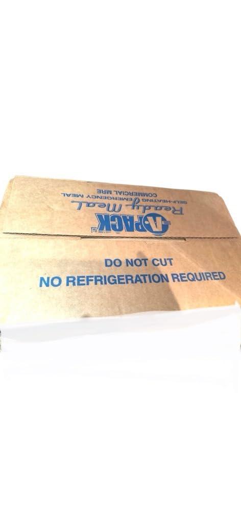 Apack A-PACK Ready Meal 12 MRE Kit - 12 Full Meals REDUCED SODIUM - Sealed