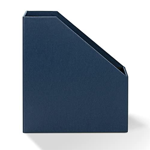 Rssler Papier Rssler SOHO 115mm A4 Magazine Box with Handle and Index Holder - Navy Blue