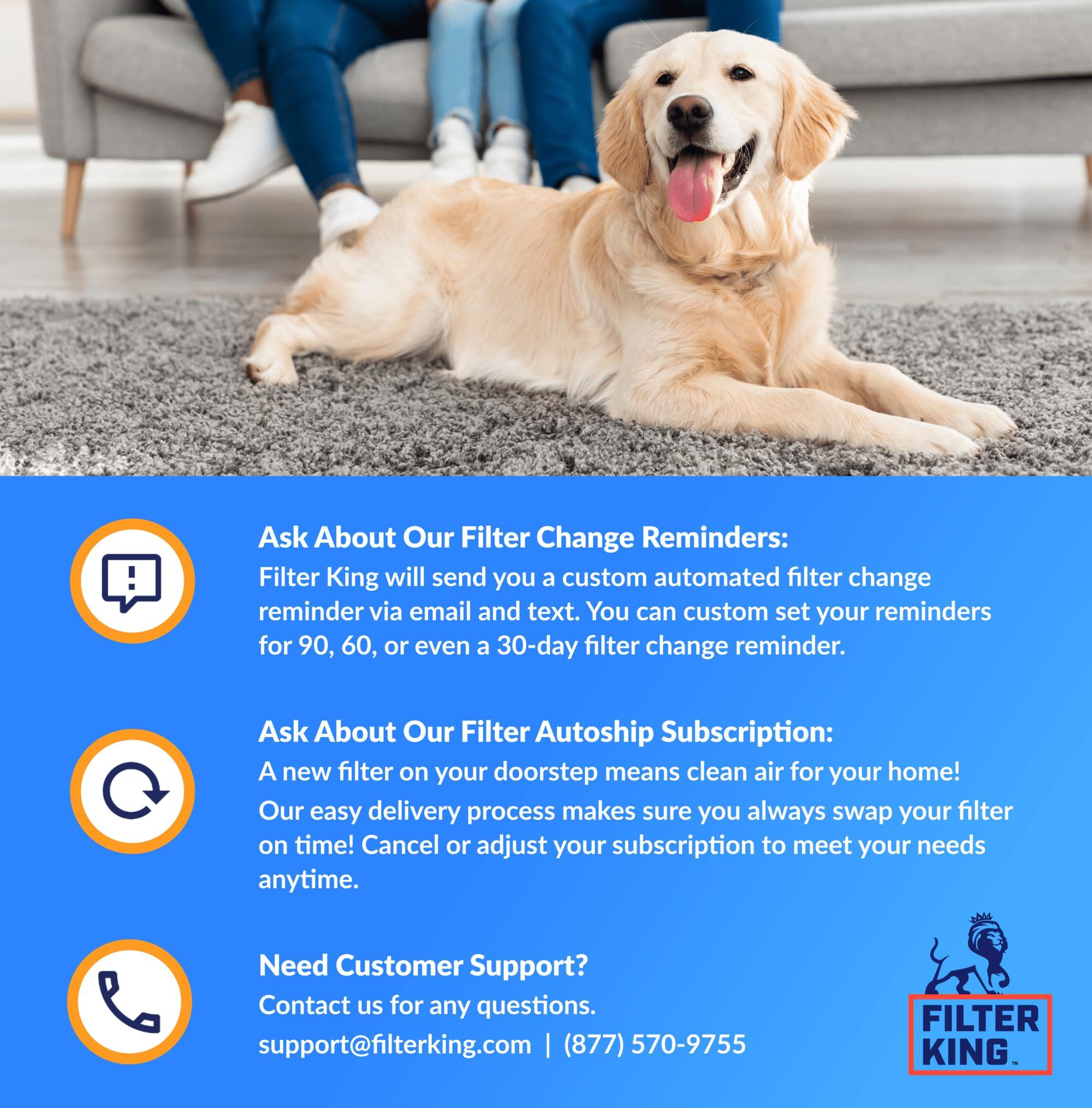 Filter King Filter King 21.5x23x1 Air Filter | 12-PACK | MERV 8 HVAC Pleated A/C Furnace Filters | MADE IN USA | Actual Size: 21.5 x 23 x .75"