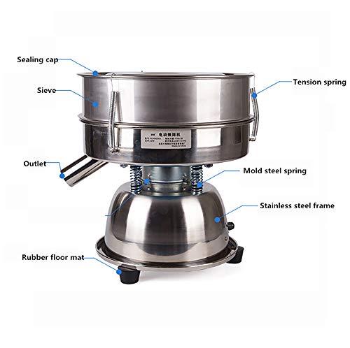 iDili Automatic Sifter Shaker Machine, Electric Vibrating Screen Powder, Screening Sifting Machine Powder Sieve Machine for Powder Particle Stainless Steel, 10cm Hight Sieve (150 Mesh)