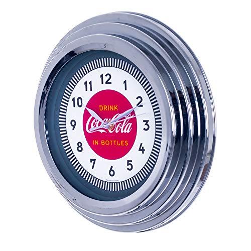 Trademark Gameroom Coca-Cola Chrome Clock, 12"