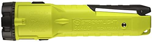 Streamlight Streamlight 68734 Dualie 275-Lumen Dual Function Intrinsically Safe Rechargeable Flashlight with 12V DC Direct Wire Charger, Yellow