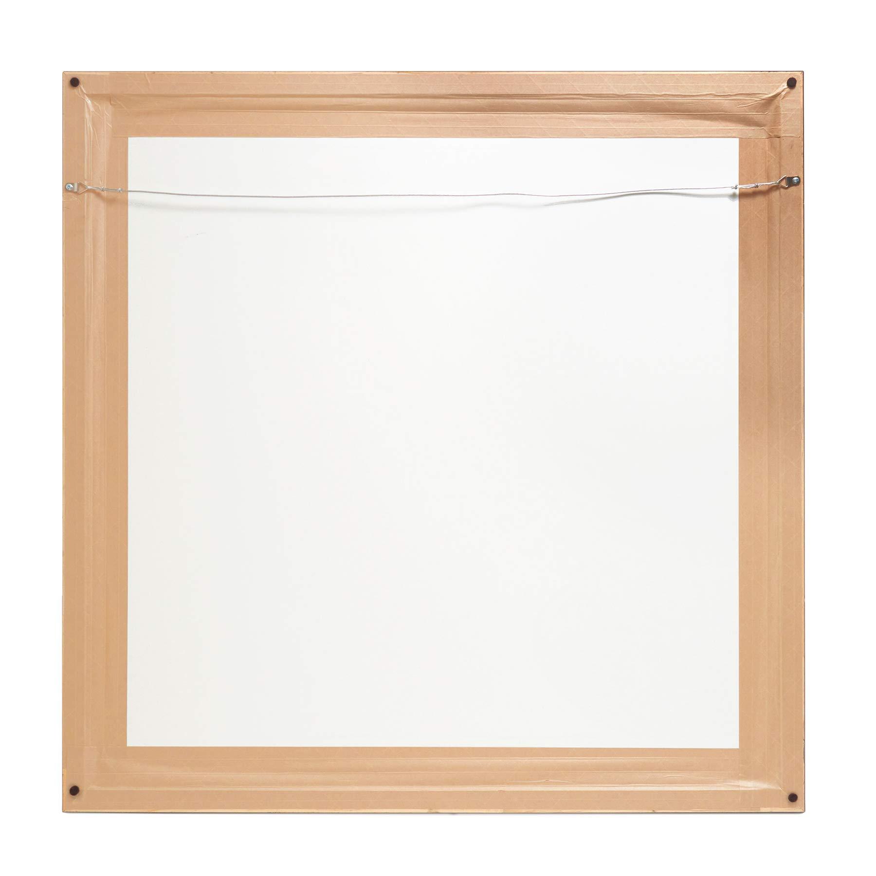 Deny Designs Deny Designs Chelsea Victoria White Framed Wall Art, 30 in x 30 in, Unicorn Marble